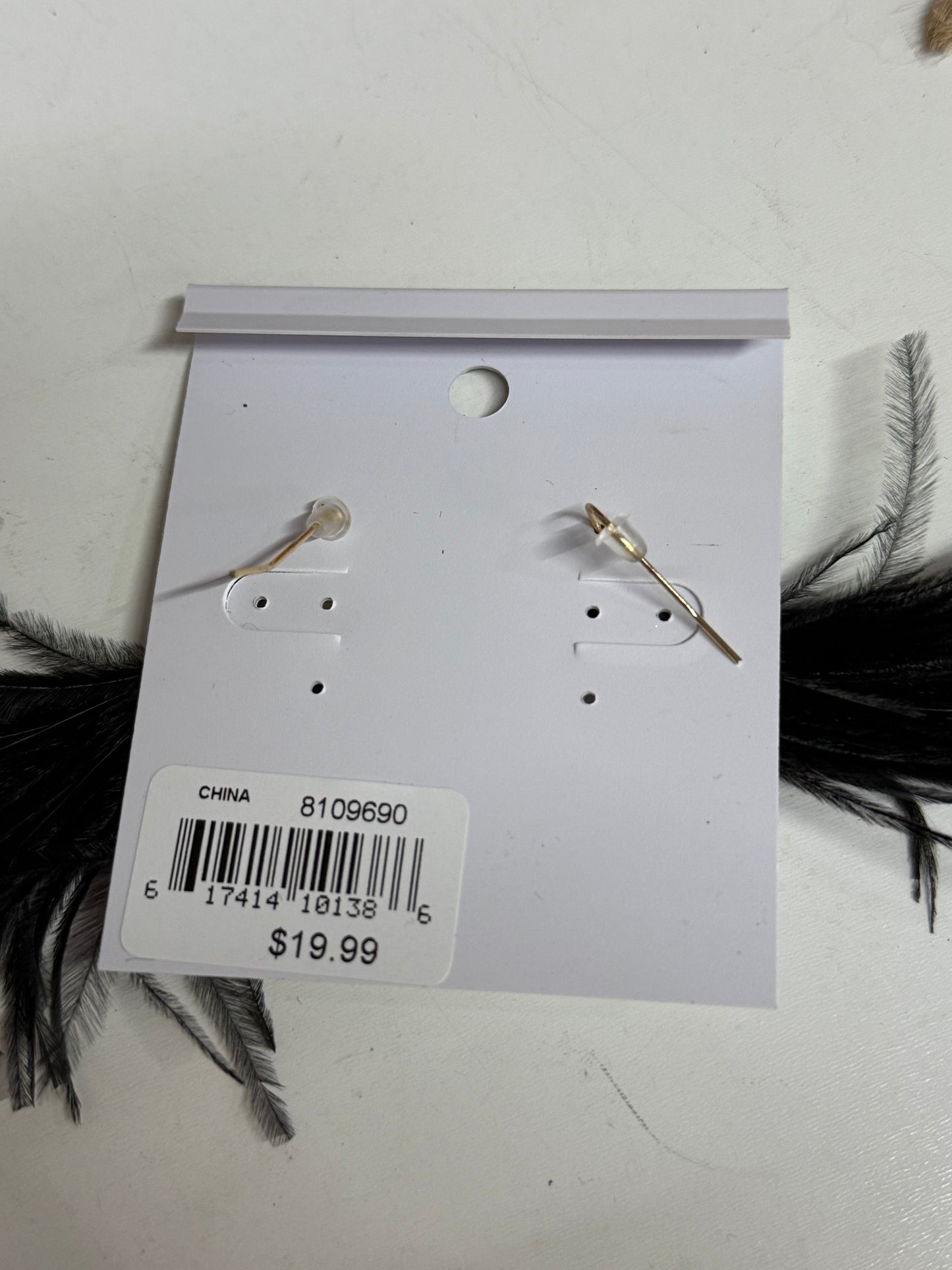 Bat Feather earrings
