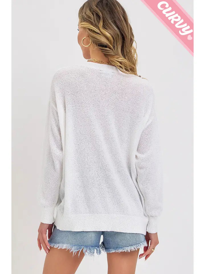 Stars and Stripes Lightweight Sweater (PLUS)