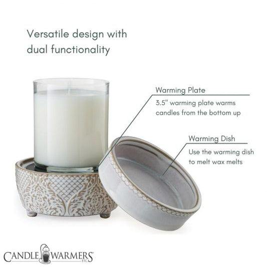 2-in-1 Fragrance Warmer (Vintage White)