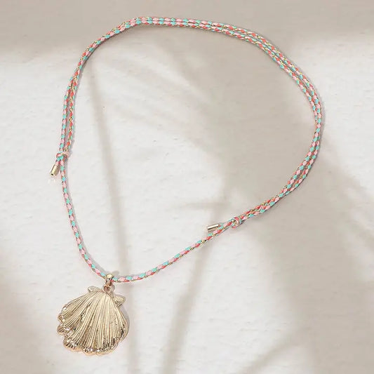Seashell twisted thread Necklace