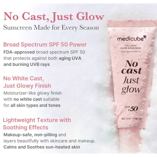 Medicube No Cast Just Glow Collagen Sunscreen Spf 50