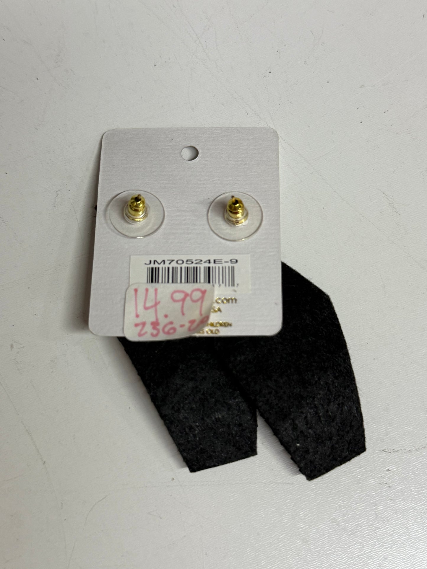 Bat coffin earrings