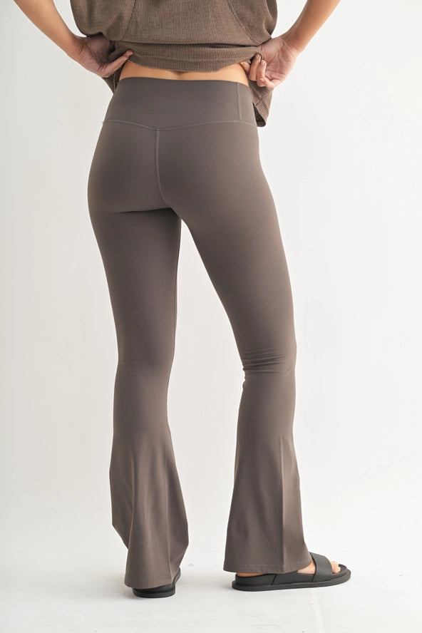 Bronze Flared Fleece Leggings