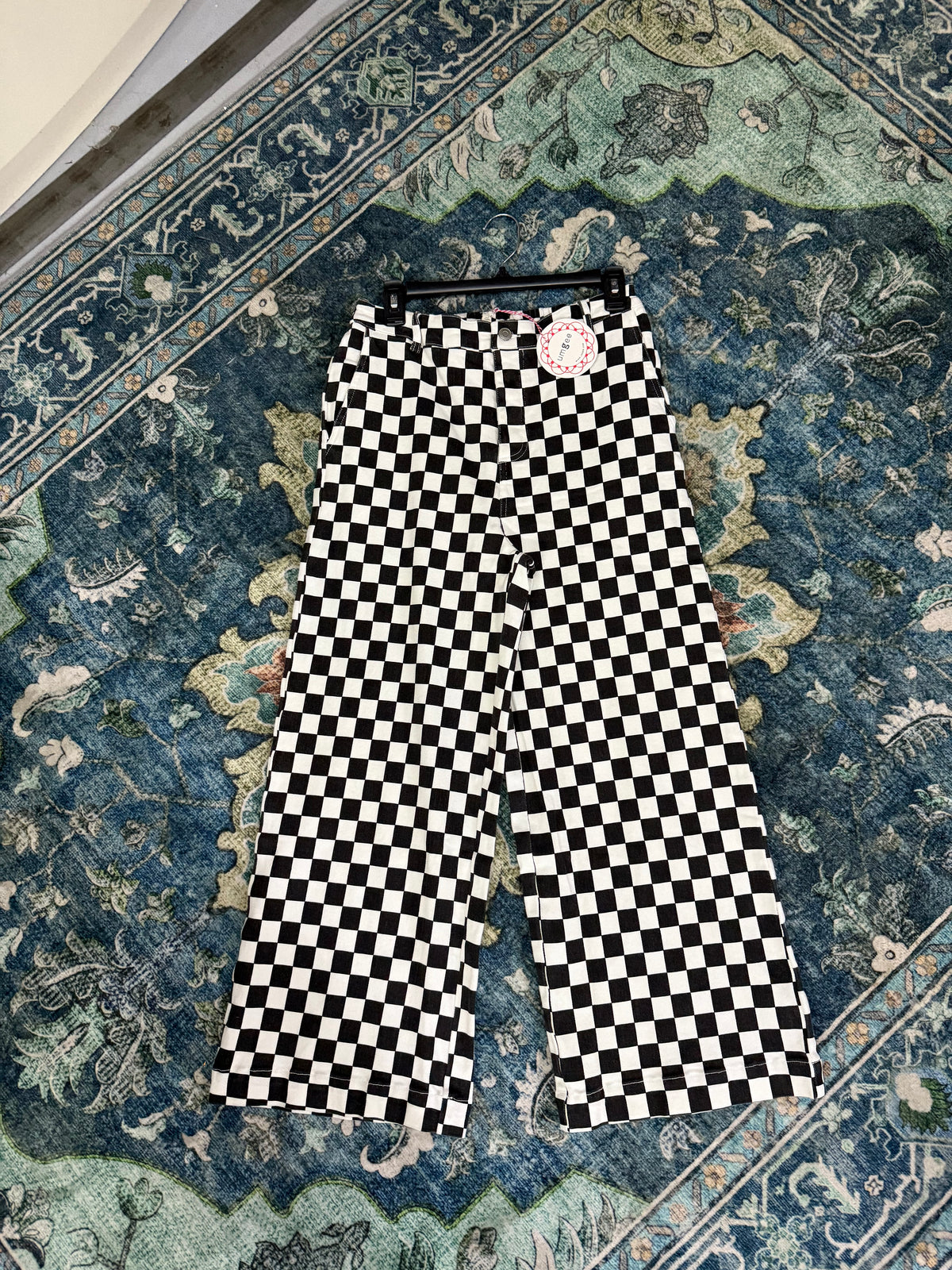 Black and White Checkered Pant