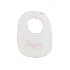 "Happy" Chainstitch Bib