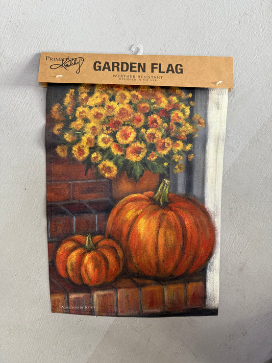 Pumpkin/Mum Garden flag