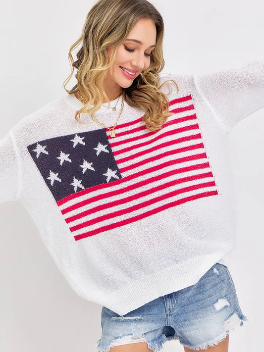 Stars and Stripes Lightweight Sweater