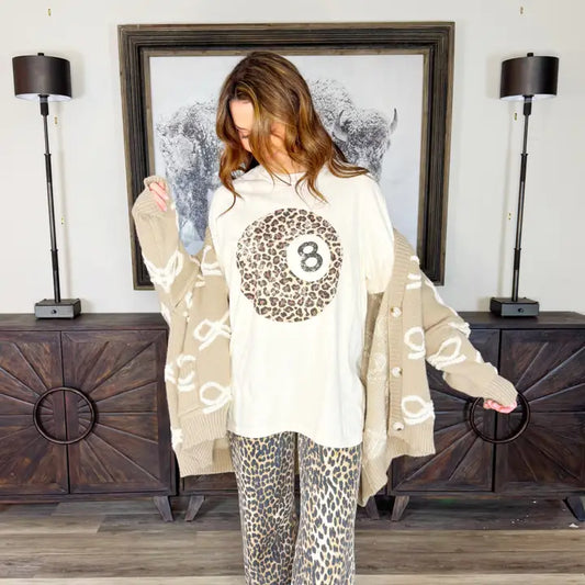 Leopard 8 ball T-Shirt