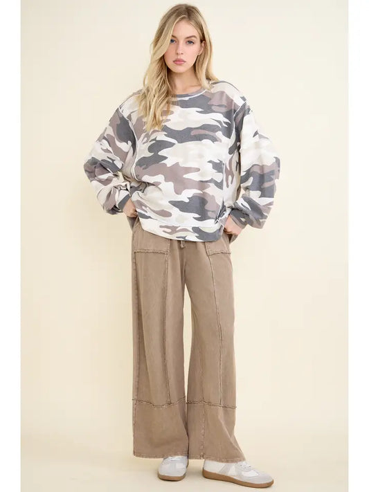 Camo Crewneck Sweatshirt