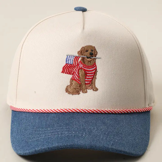 Golden Dog Flag Hat