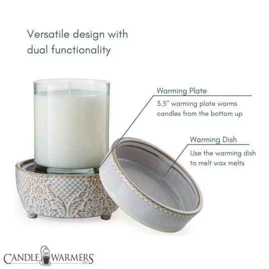 2-in-1 Fragrance Warmer (Vintage White)