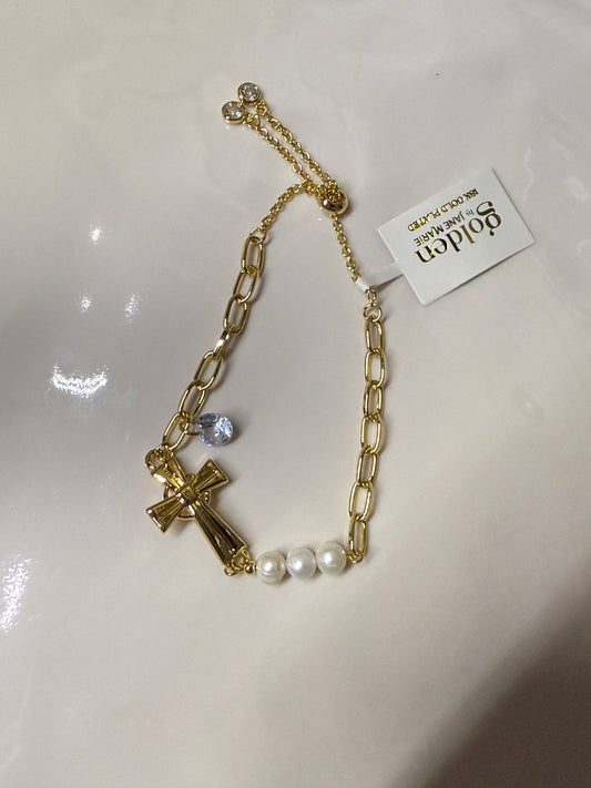 JM Cross Pear Pull Bracelet
