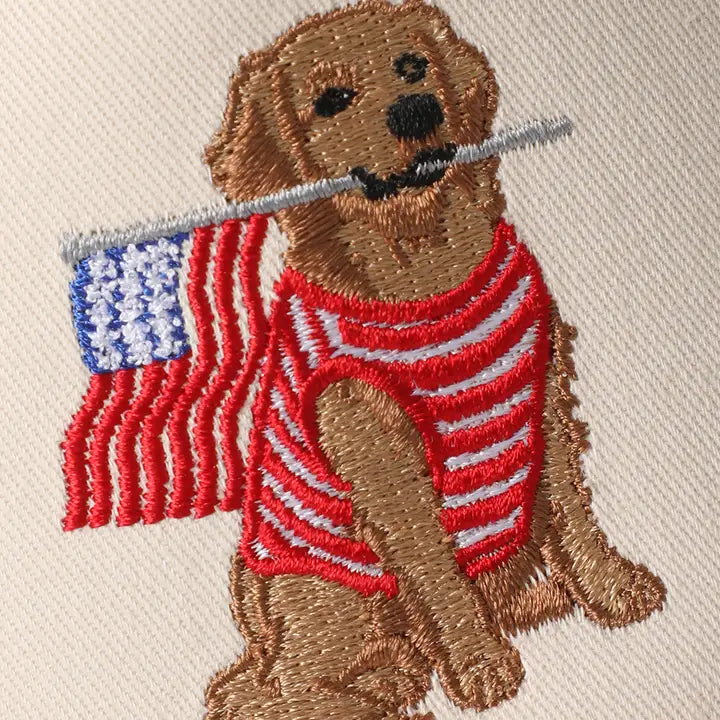 Golden Dog Flag Hat