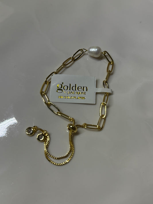 JM Pear Paperclip Bracelet
