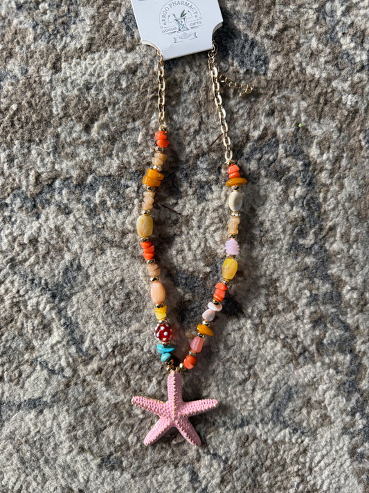 Beaded Starfish necklace