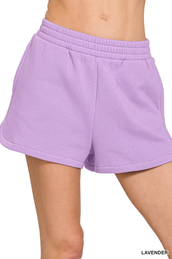 Fleece Shorts with pockets