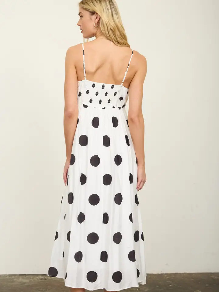 Polka Dot Midi Dress