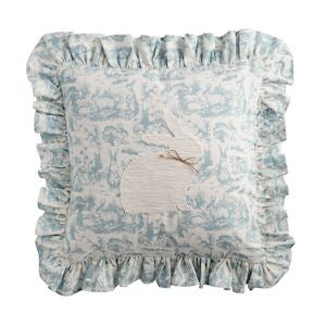 Toile Bunny Pillow