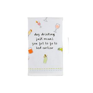 Day Drinking Tea Towel