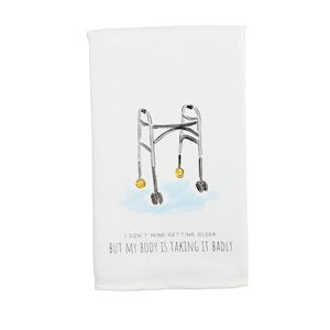 Body Funny Birthday Tea Towel