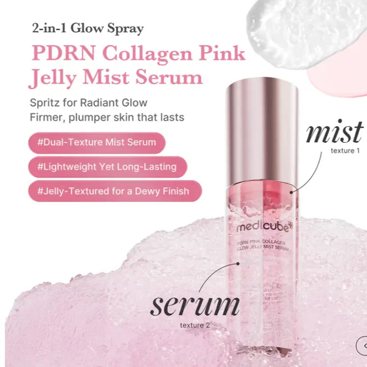 Medicube Pdrn Pink Collagen Glow Jelly Mist Serum