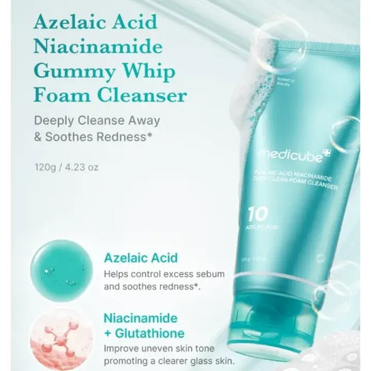 Medicube Azelaic Acid Niacinamide Deep Clean Foam Cleanser