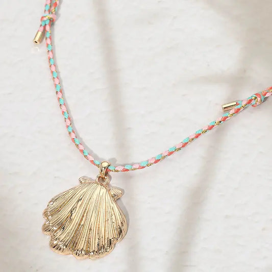 Seashell twisted thread Necklace