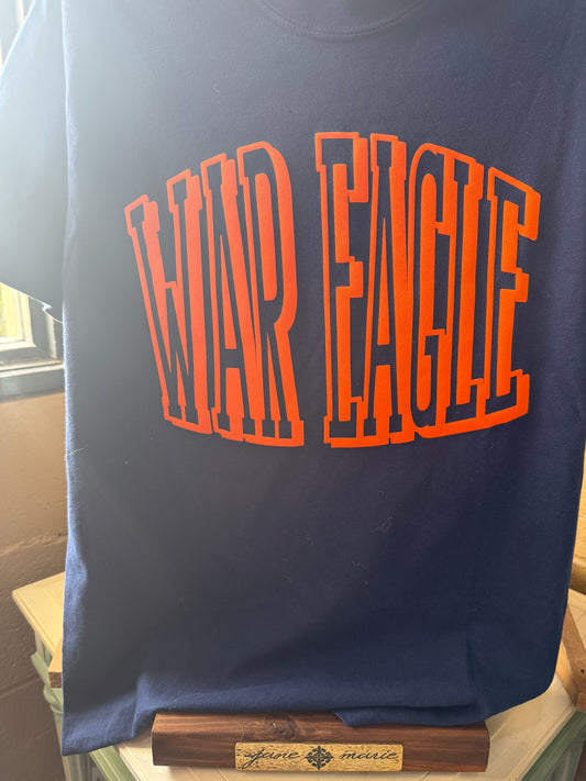 War Eagle Puff Letter T-shirt