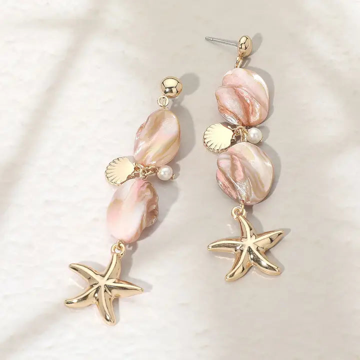 Coastal Drop Dangle Earrings
