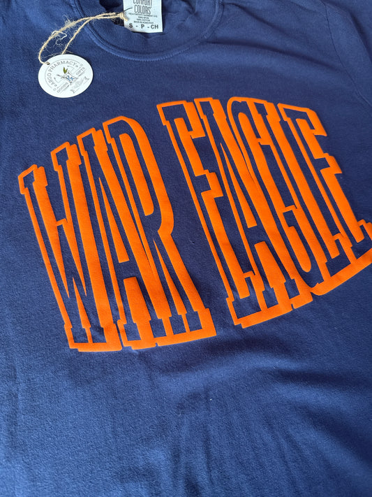 War Eagle Puff Letter T-shirt