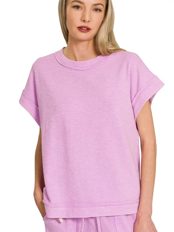 Short Sleeve Lavendar Set