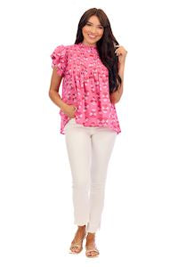 Mudpie Butterfly Sleeve Blouse