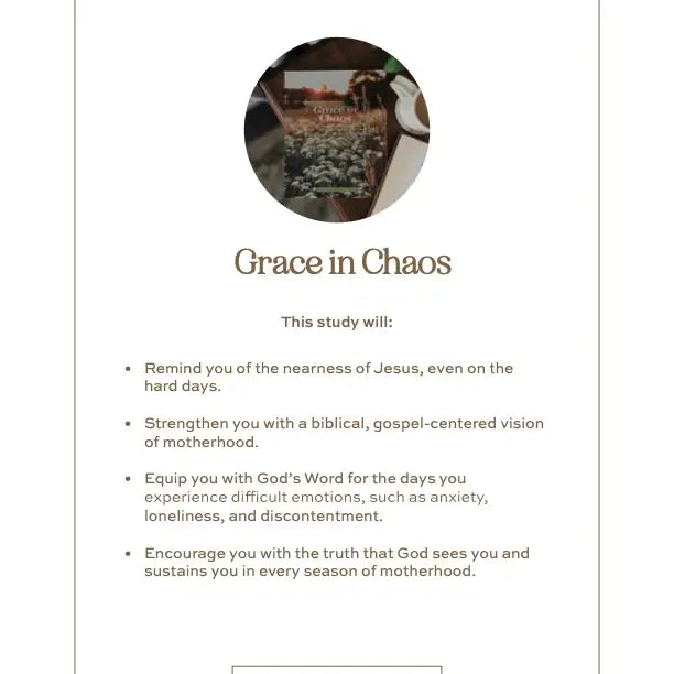 "Grace in Chaos" Devotional