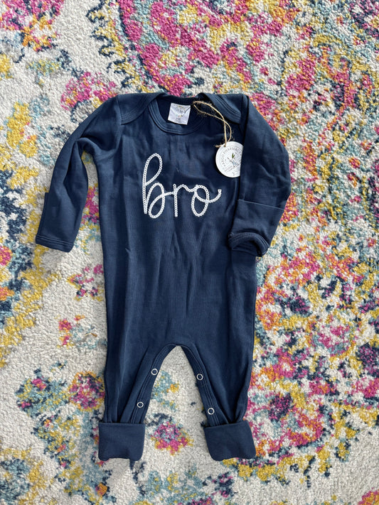BRO Navy Romper