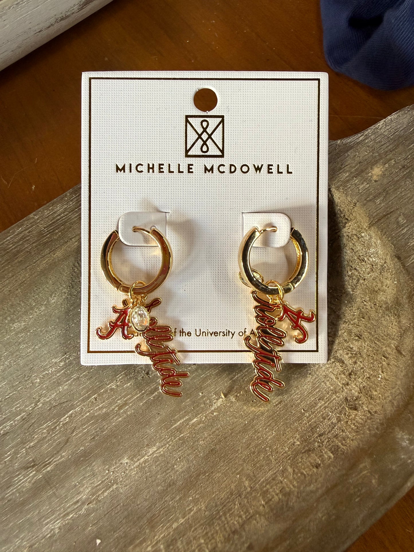 Al Triple Charm Huggie Earrings