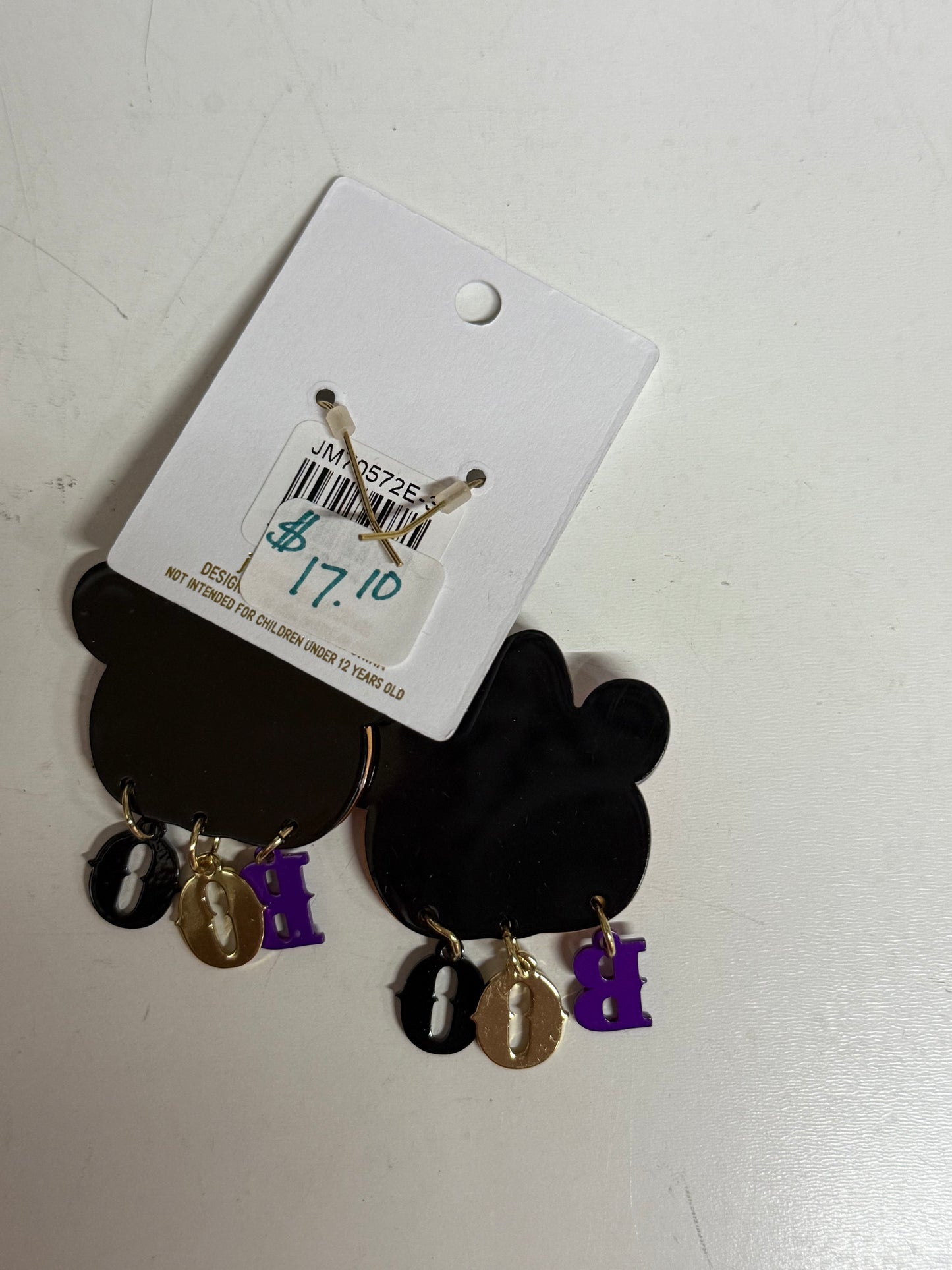 “Boo” Pumpkin Earrings