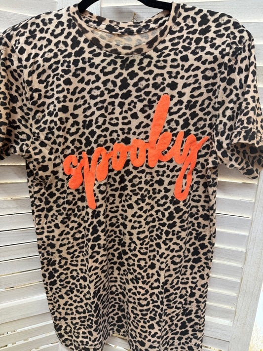 "Spooky" Leopard Tee