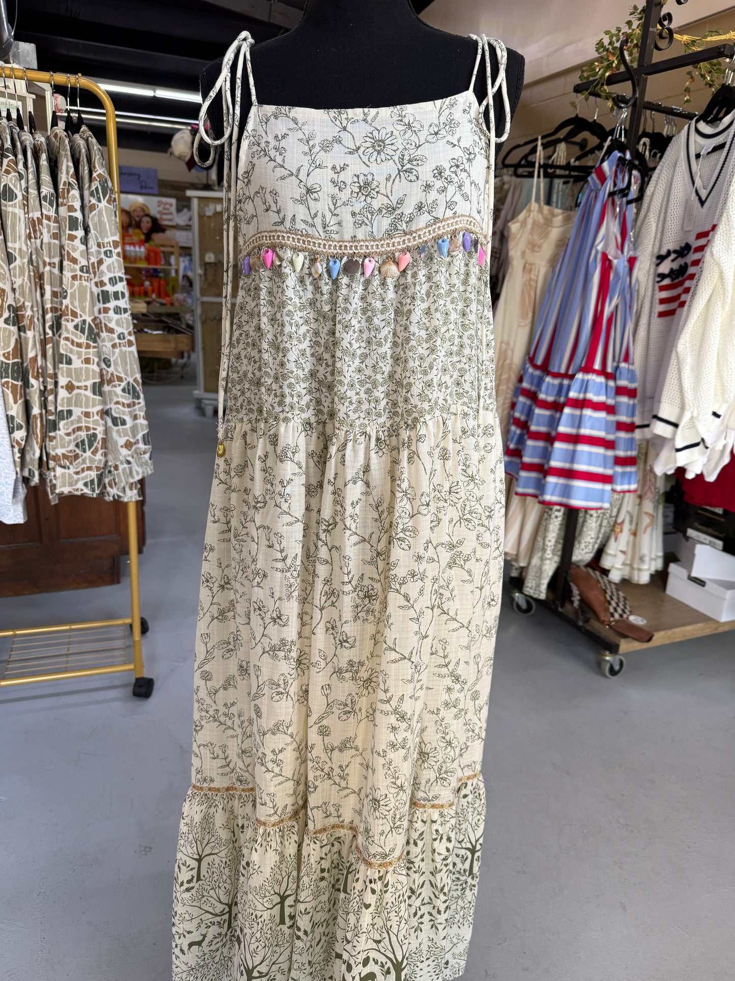Seashell detail maxi