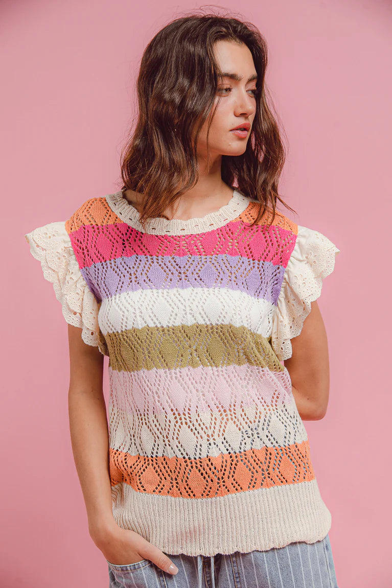Oatmeal Knit Top