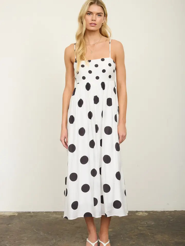Polka Dot Midi Dress