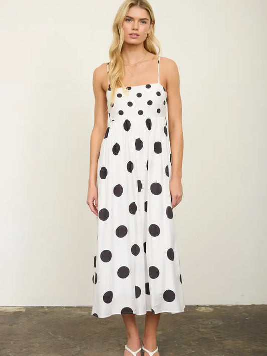 Polka Dot Midi Dress