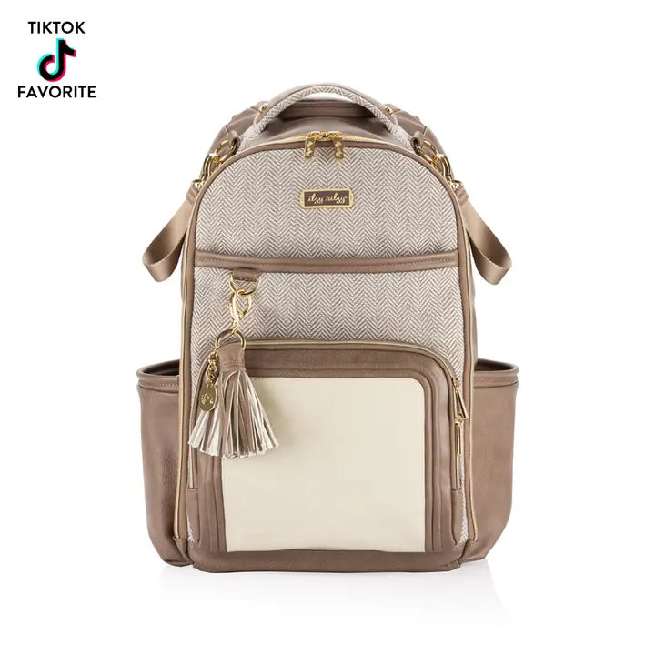 Vanilla Latte Boss Backpack Diaper Bag