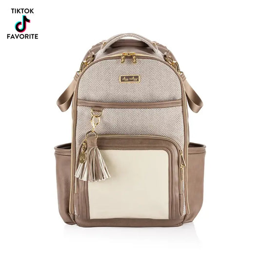 Vanilla Latte Boss Backpack Diaper Bag