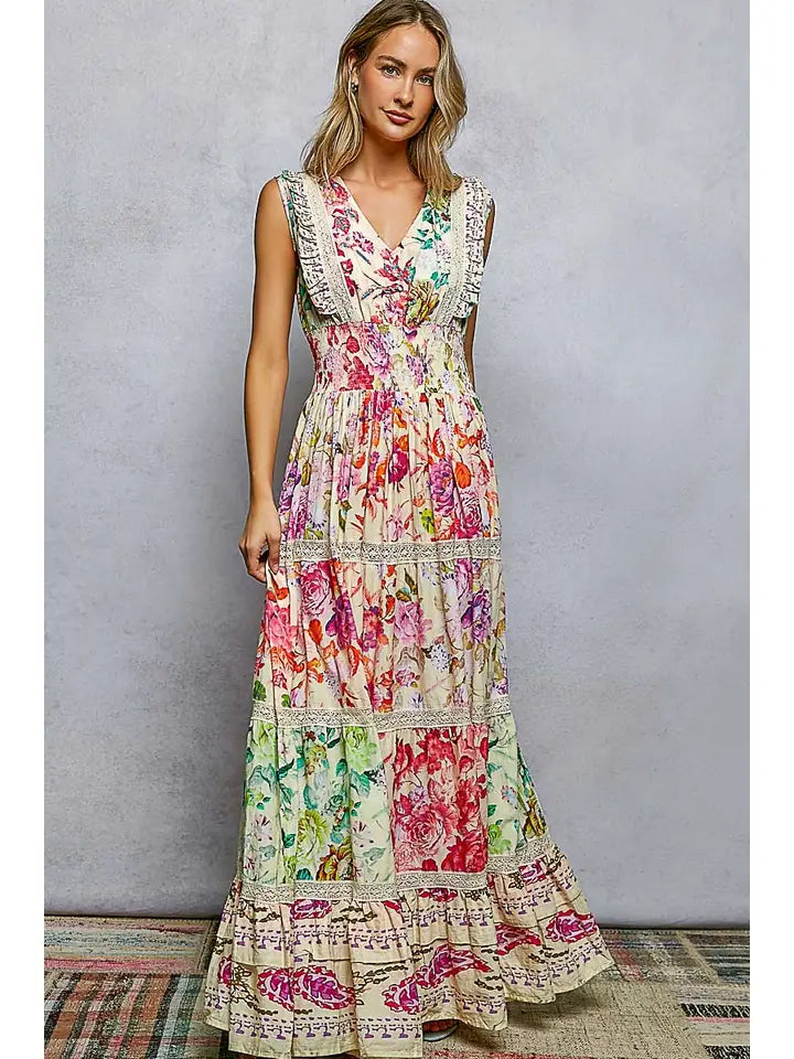 V-Neck Summer Maxi