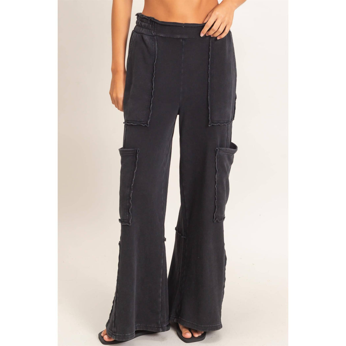 Mineral Wash Cargo Pocket Pants