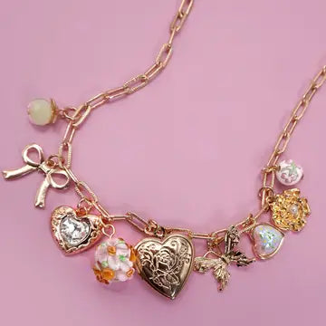 Heart Locket Charm Necklace