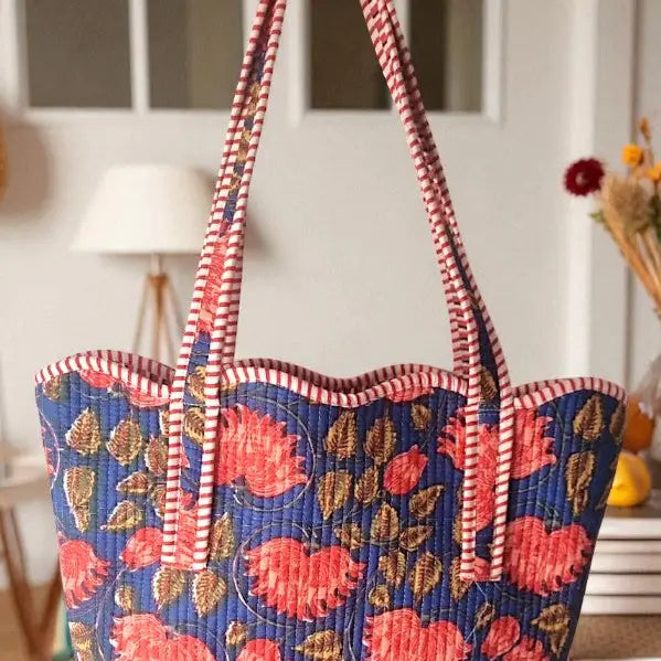 Rustic Garden Floral Tote