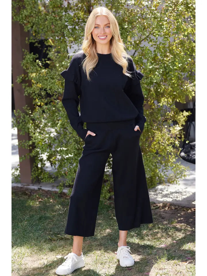 Black Sweater Set
